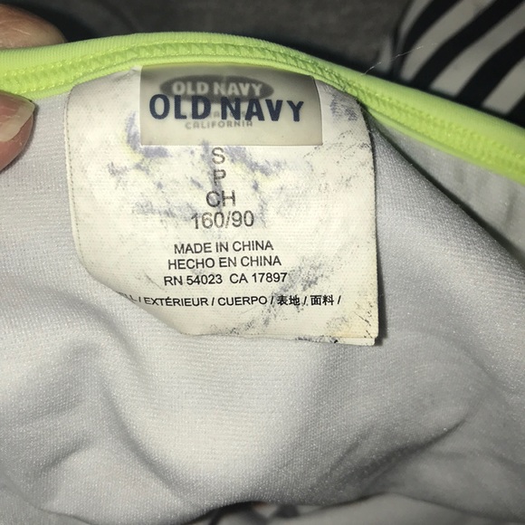 Old Navy striped swim top, Small - Picture 2 of 3
